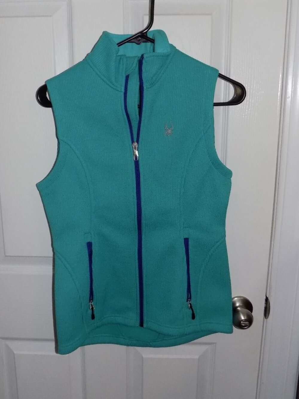 Women's Blue/Teal Spyder Vest, Used, Size Small, Excellent Condition